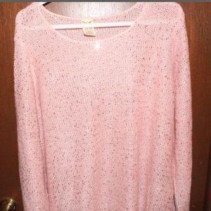 Sparkly pink sweater